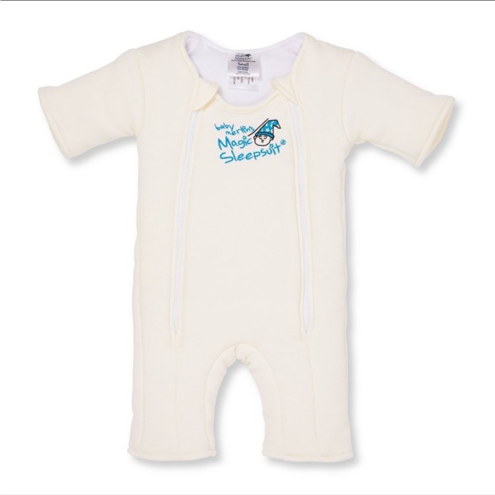Baby Merlin’s Magic Sleep Suit Swaddle yellow Small 3-6 months/ 12-18 lbs NWT